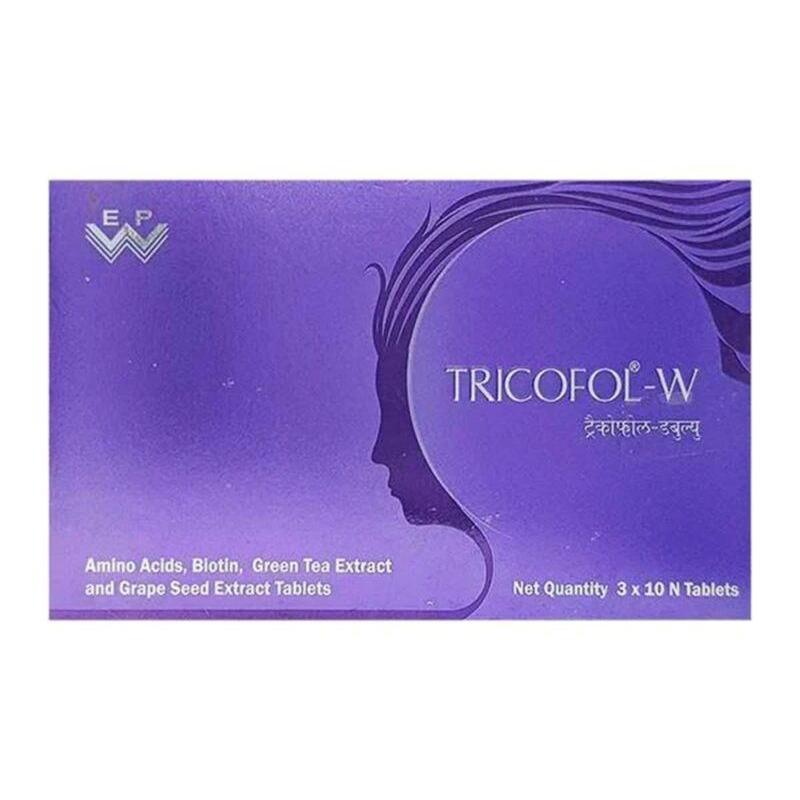 Tricofol-W Hair Health Supplement Tablets 30 Tablets (3x10)