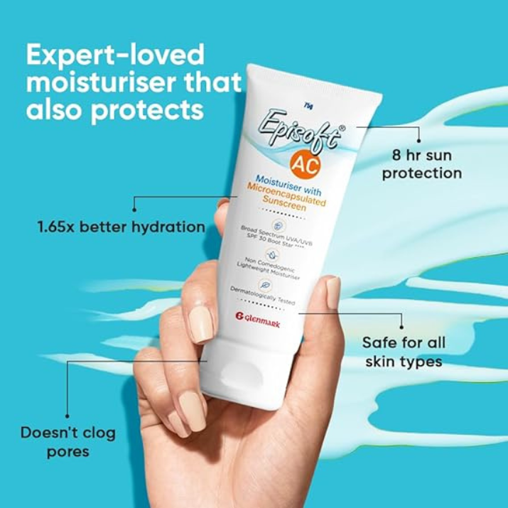 EPISOFT AC MOISTURISER WITH MICROENCAPSULATED SUNSCREEN
