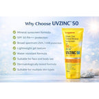 UVZINC 50 Sheer Zinc Tinted Mineral Sunscreen SPF 50 (50ml)