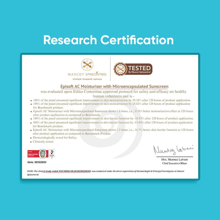 EPISOFT AC MOISTURISER WITH MICROENCAPSULATED SUNSCREEN