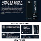 Keramate Hair Colouring Cream – Natural Black, 120g (60g + 60g)