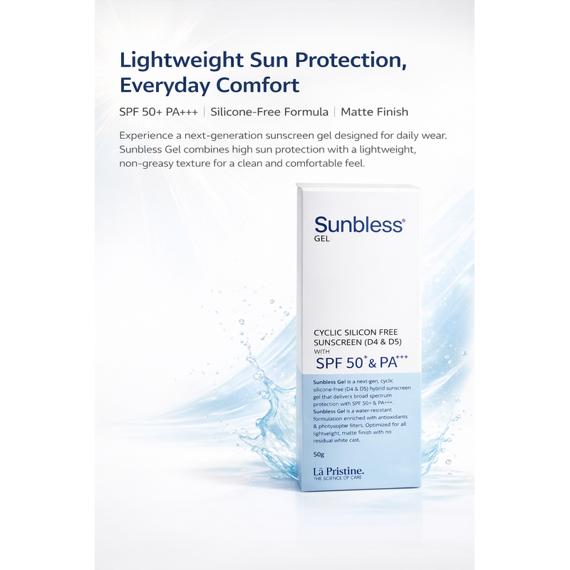 SUNBLESS SPF 50+ & PA+++ CYCLIC SILICON FREE Sunscreen Gel 50g