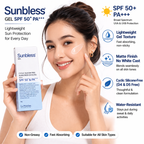 SUNBLESS SPF 50+ & PA+++ CYCLIC SILICON FREE Sunscreen Gel 50g