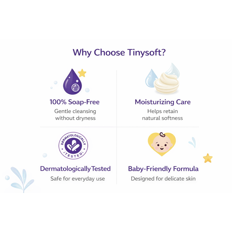 Tinysoft Moisturizing Baby Bathing Bar-(Pack Of 2)