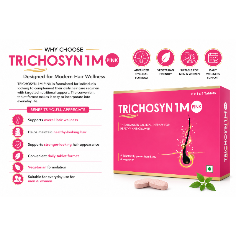 TRICHOSYN 1M PINK Tablets | Advanced Cyclical Therapy Kit
