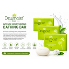 Dewmoist Intense Moisturising Bathing Bar 75g (Pack of 3)