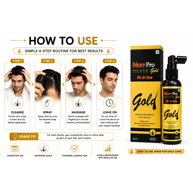 Morr Pro Gold Hair Serum (60ml)