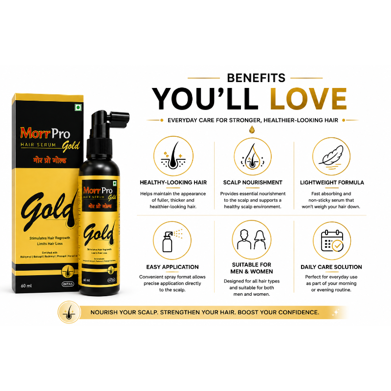 Morr Pro Gold Hair Serum (60ml)