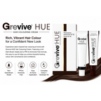 Grevive HUE Hair Colouring Cream Kit – (Dark Brown)