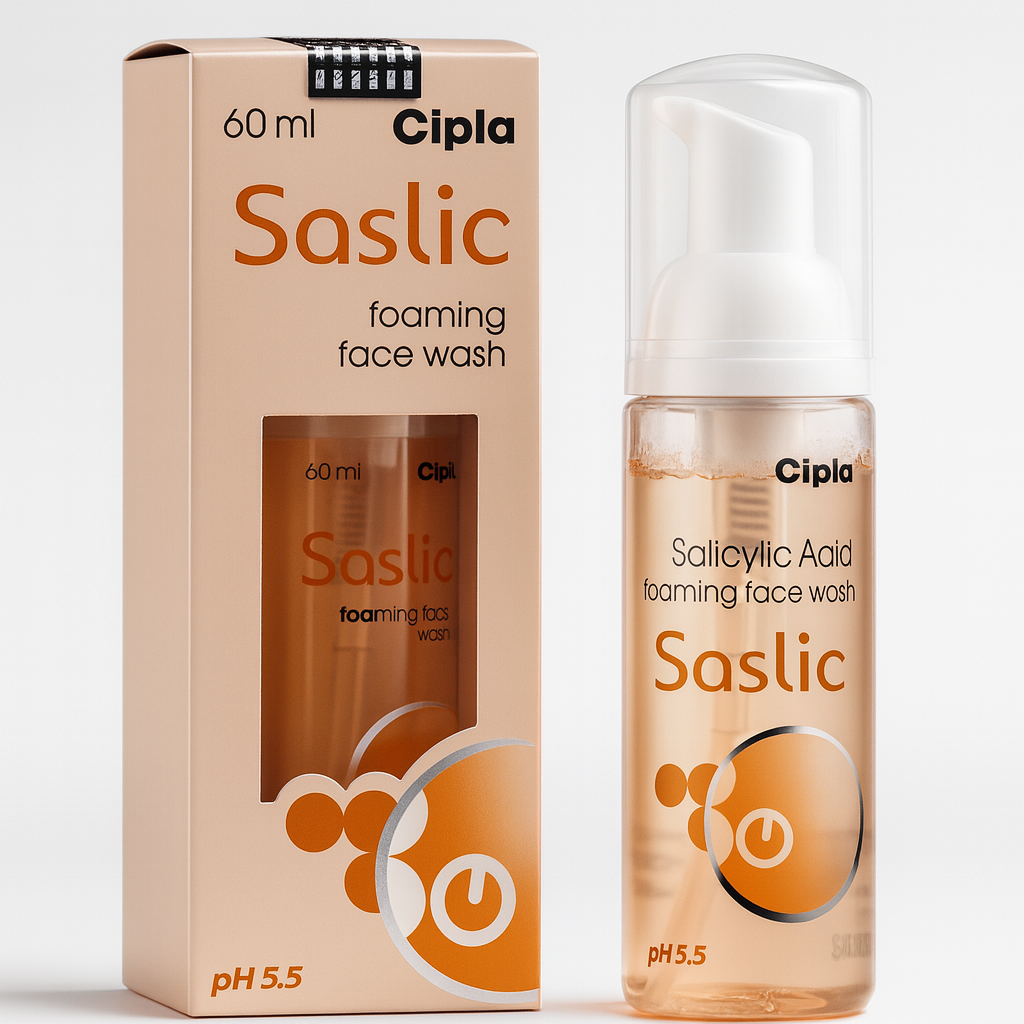 Saslic Foaming Face Wash – 60ml