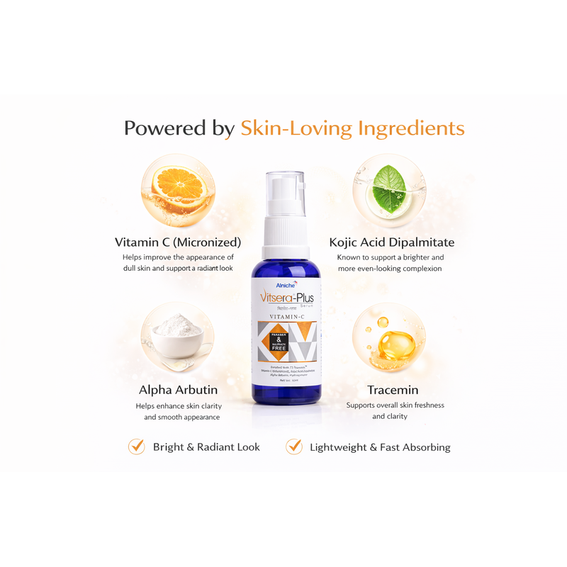 Vitsera-Plus Vitamin C Face Serum (30ml)