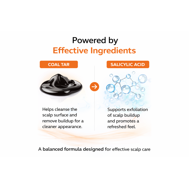 Logidruf -S Shampoo with Coal Tar and 2% Salicylic Acid -(100ml)