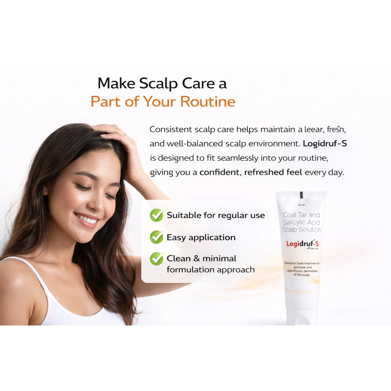 Logidruf -S Shampoo with Coal Tar and 2% Salicylic Acid -(100ml)