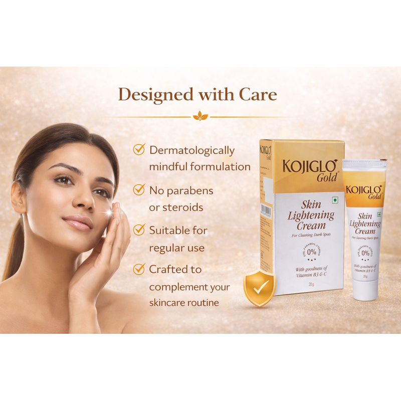KOJIGLO Gold Skin Lightening Cream for Clearing Dark Spots (20gm)