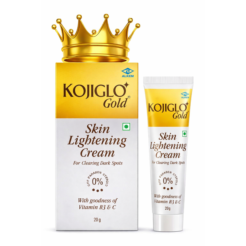 KOJIGLO Gold Skin Lightening Cream for Clearing Dark Spots (20gm)