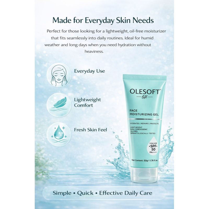 OLESOFT Lite Spf 50 Pa++++ Face Moisturizing Gel 50gm