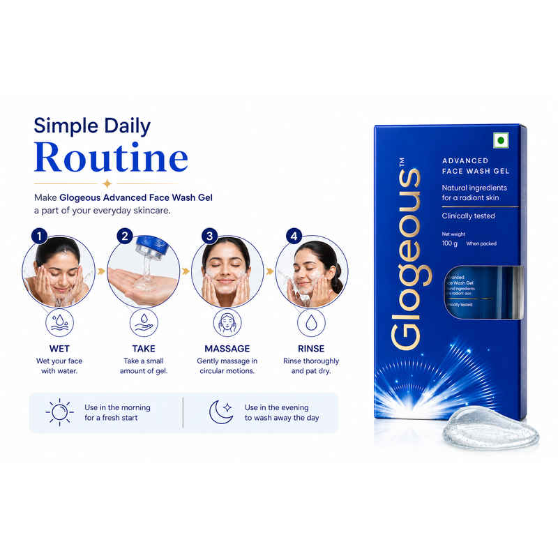 Glogeous Advanced Face Wash Gel 100gm