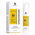 Urbanshade Silicone Sunscreen Gel SPF 50 PA+++ | Broad Spectrum UV Protection | Water Resistant | 50ml