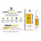 Urbanshade Silicone Sunscreen Gel SPF 50 PA+++ | Broad Spectrum UV Protection | Water Resistant | 50ml