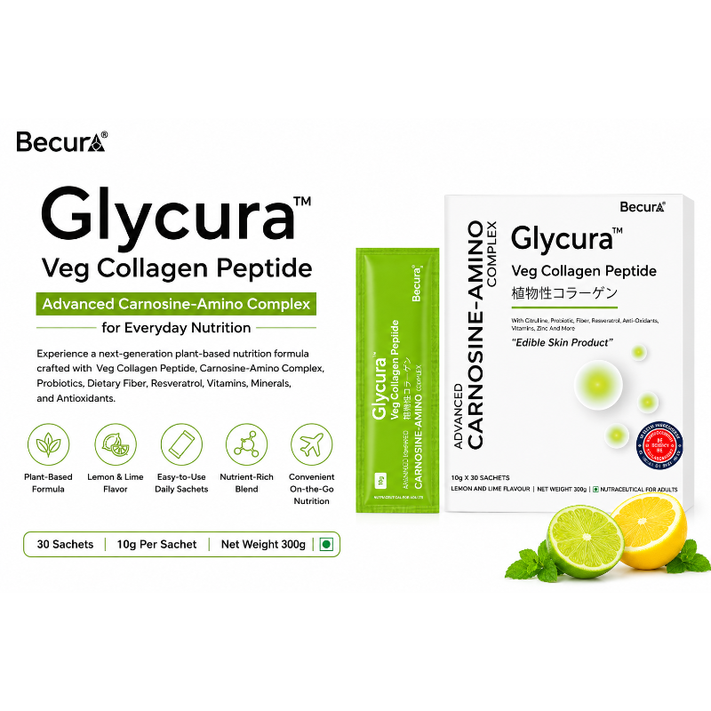 Glycura Veg Collagen Peptide with Carnosine-Amino Complex 10g x 30 SACHETS