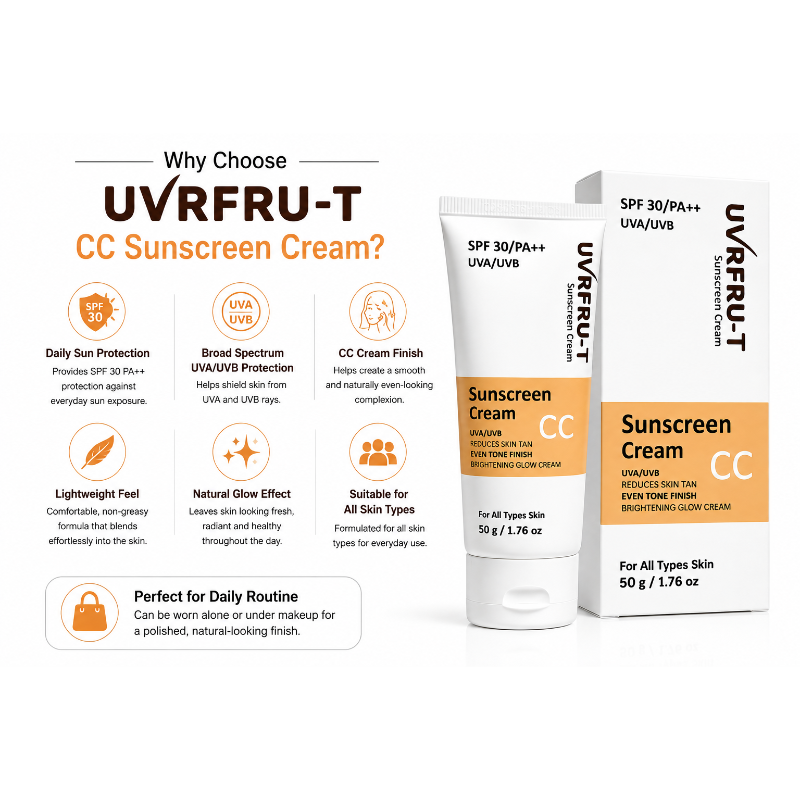 UVRFRU-T SPF 30 PA++ Sunscreen Cream (50gm)