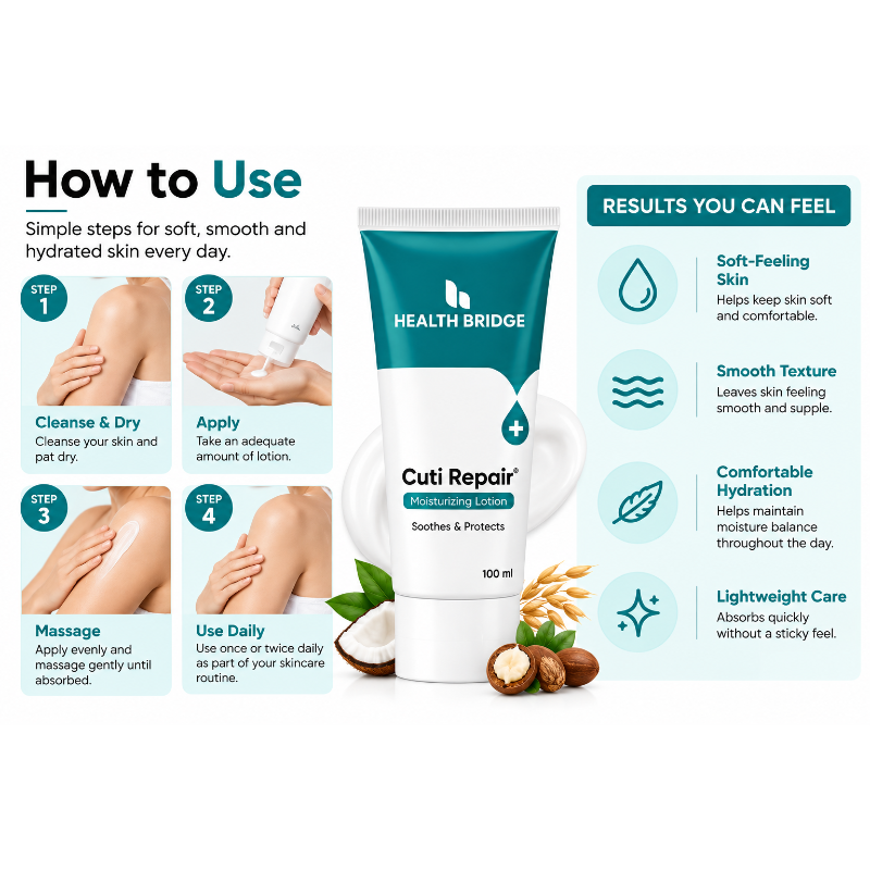 Cuti Repair Moisturizing Lotion 100ml – Daily Hydration for Dry & Sensitive Skin