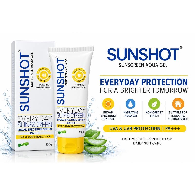 SUNSHOT SPF 50 PA+++ Sunscreen Aqua Gel (100gm)