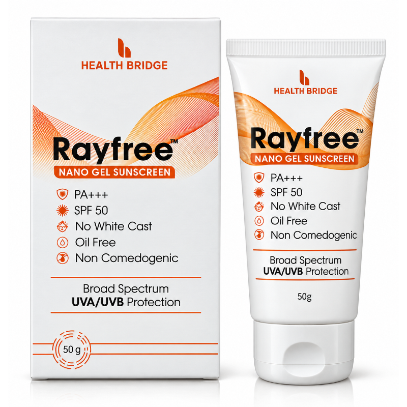 Rayfree Nano Gel Sunscreen SPF 50 PA+++ (50gm)
