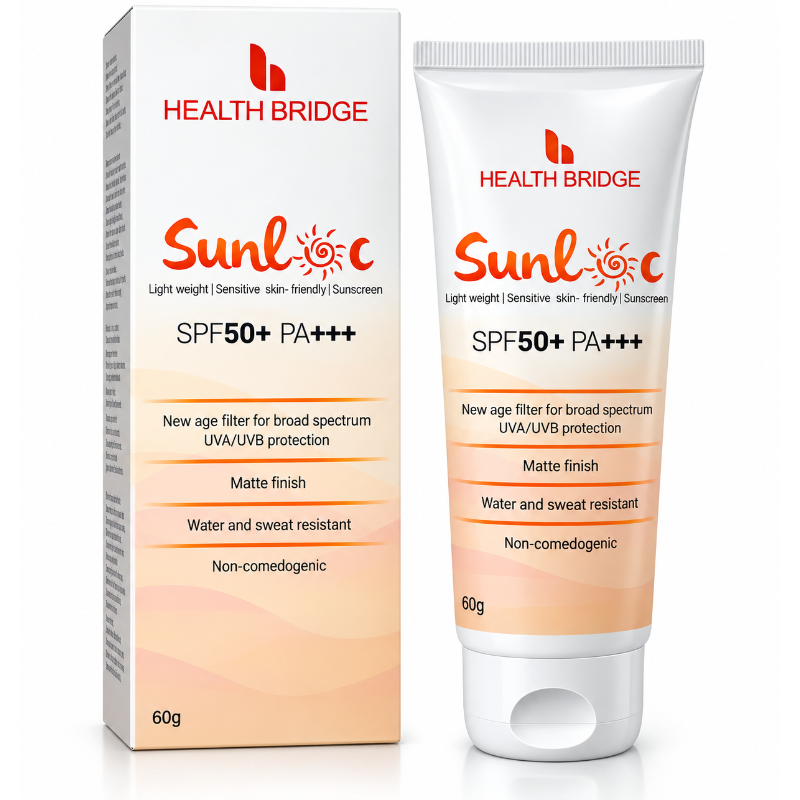 Sunloc SPF 50+ PA+++ Matte Sunscreen Cream (60gm)