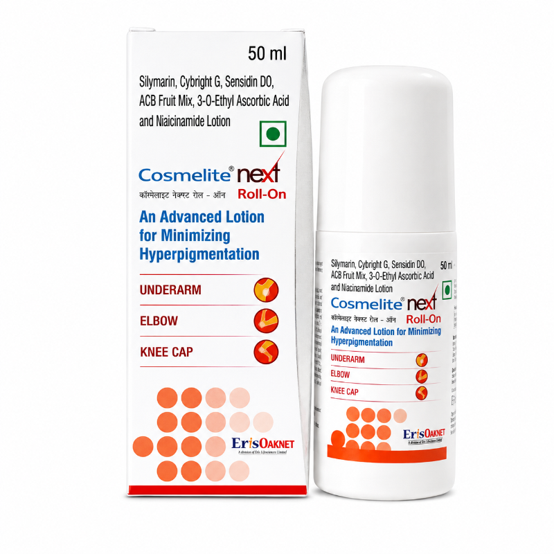 COSMELITE NEXT ROLL ON FOR UNDERARM, ELBOW & KNEE DARKENING (50ML)