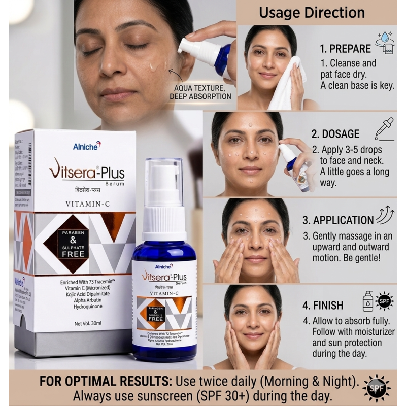 Vitsera-Plus Vitamin C Face Serum (30ml)
