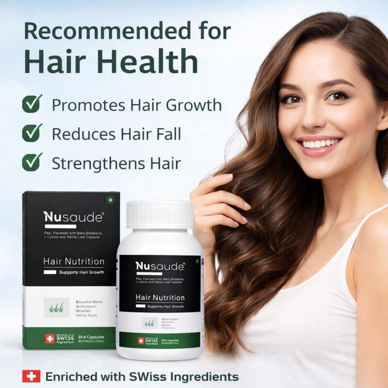 Nusaude Hair Nutrition Capsules (30 Capsules)