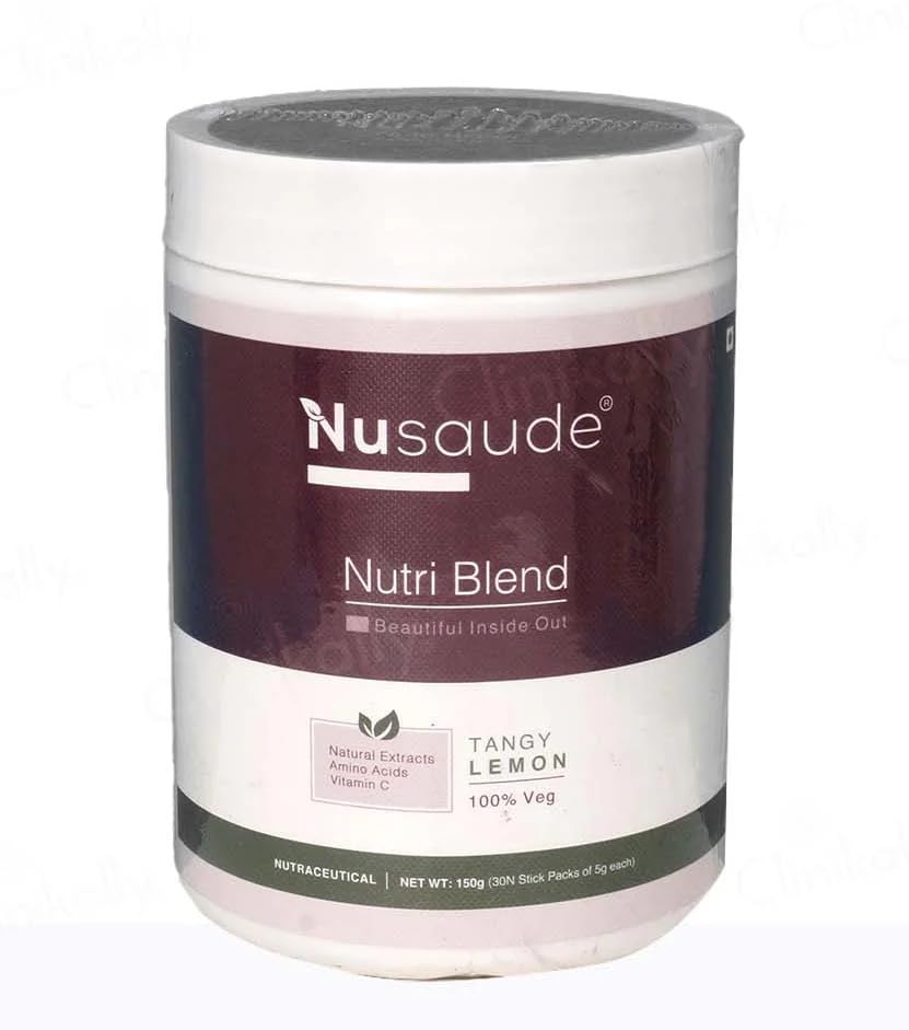 Nusaude Nutri Blend Tangy Lemon Powder (150gm)  Glowmedx