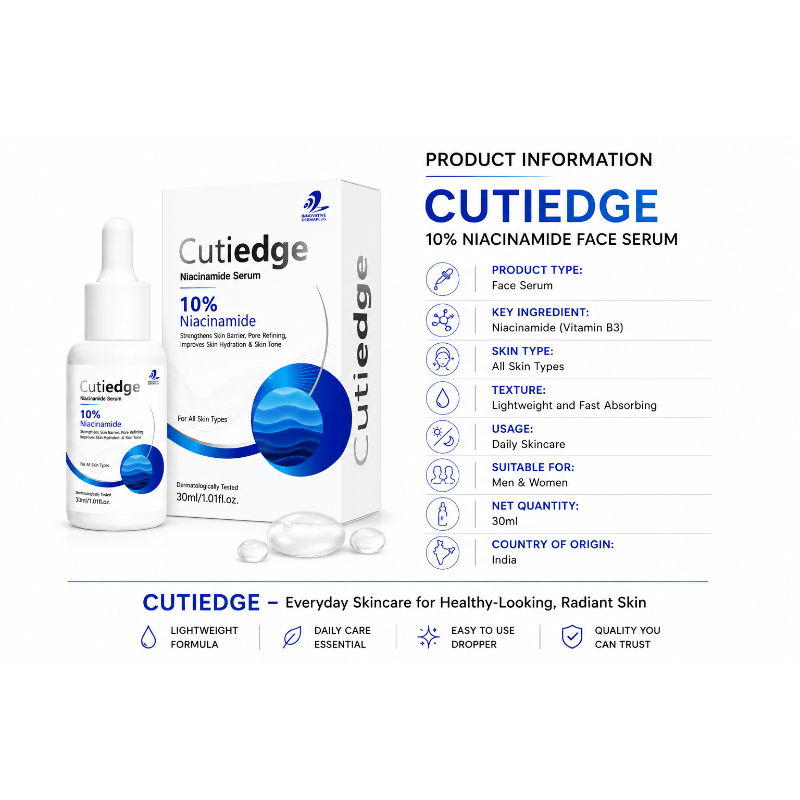 Cutiedge 10% Niacinamide Face Serum (30ml)