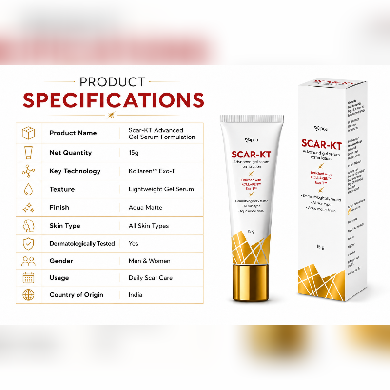 Scar-KT Advanced Gel Serum 15gm | Kollaren™ Exo-T Enriched Scar Repair Gel