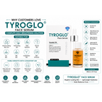 TYROGLO Face Serum with Tyrostat 3% | Helps Reduce Pigmentation, Dark Spots & Tanning | 30ml