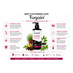 Tugain Hair Nourishing Shampoo 200ml | Caffeine, Biotin, Saw Palmetto, Argan Oil & Green Tea Extract