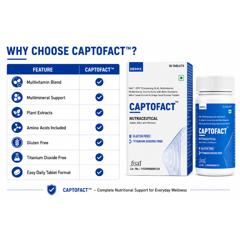 CAPTOFACT Nutraceutical Multivitamin Tablets, 30 Tablets