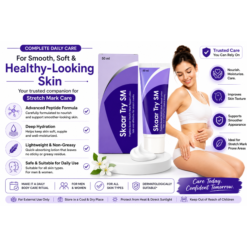 Skaar Try SM Stretch Mark Repair Lotion (50ml)