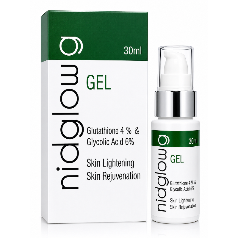 Niaglow G Gel 30ml | Glutathione 4% + Glycolic Acid 6% Skin Brightening Gel