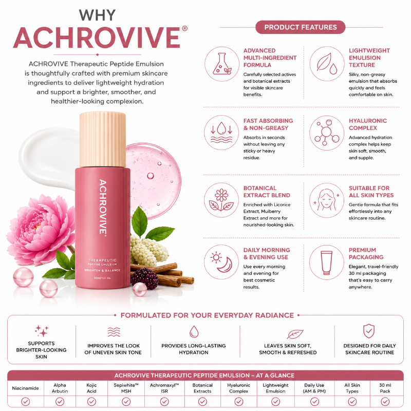 ACHROVIVE Peptide Face Emulsion (30ml)