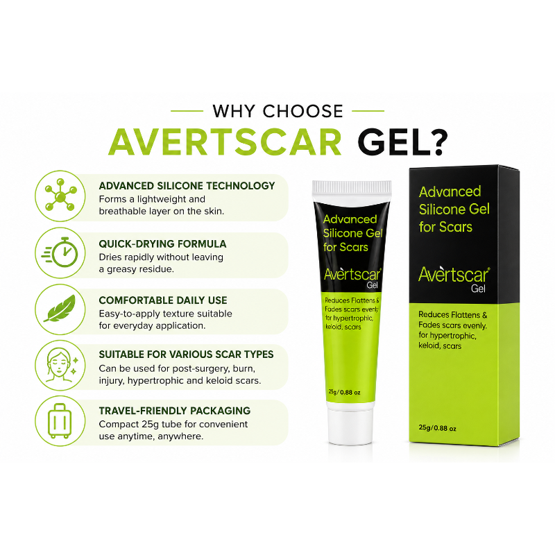 Avertscar Advanced Silicone Gel for Scars (25gm)