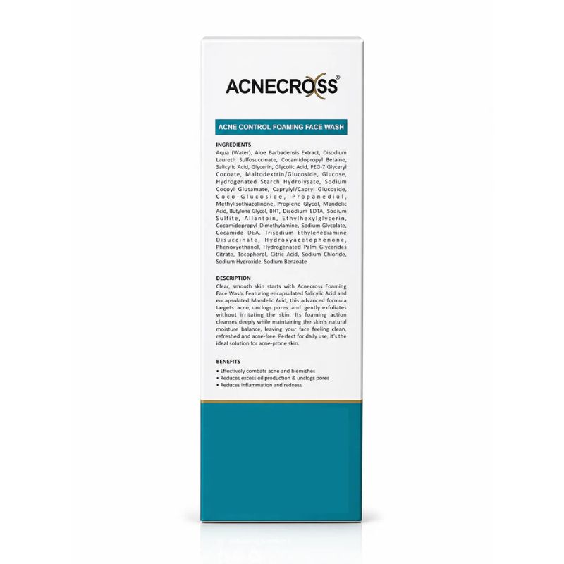 ACNECROSS Acne Control Foaming Face Wash (100ml)