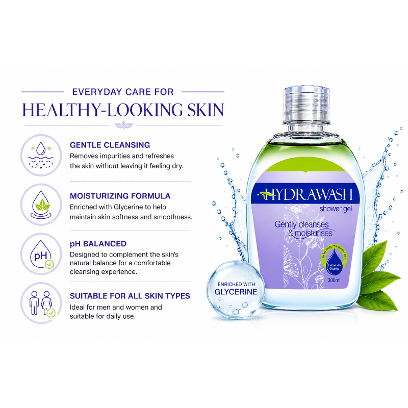 HYDRAWASH Moisturizing Shower Gel (300ml)