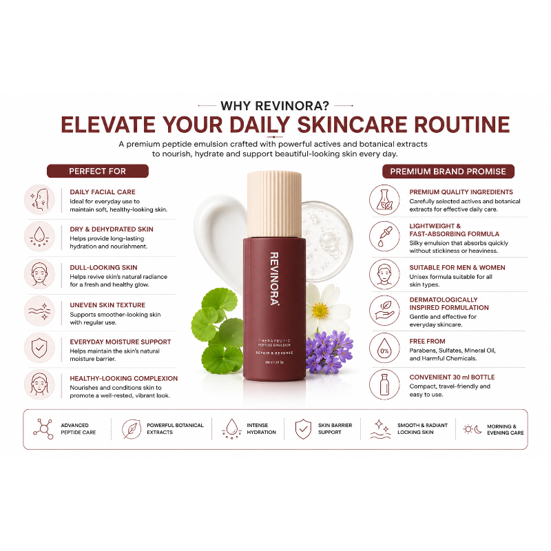 Revinora Advanced Peptide–Bio Retinol Emulsion (30ml)