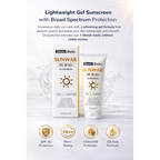 SUNWAR Sunscreen Gel SPF 30 PA++ Broad Spectrum UVA/UVB Protection 75gm