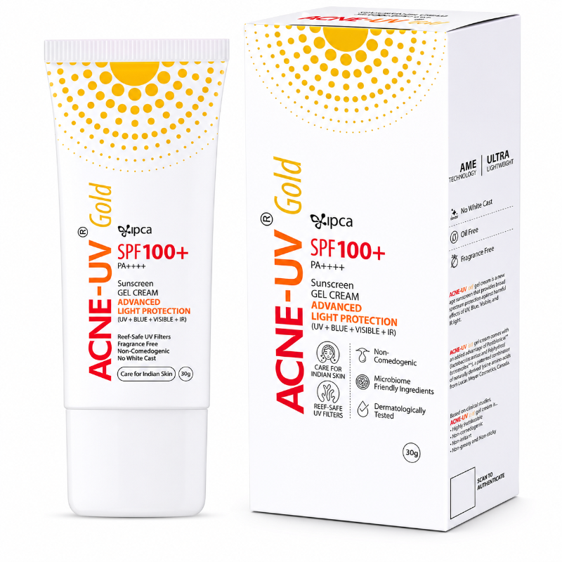 ACNE-UV Gold SPF 100+ PA++++ Sunscreen Gel Cream (30gm)