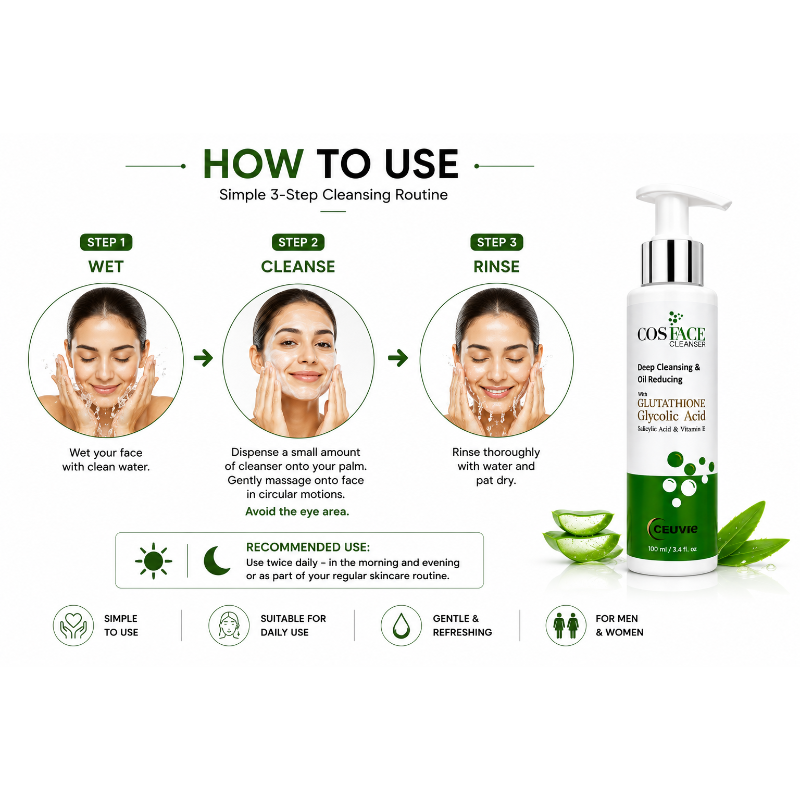 COSFACE Deep Cleansing & Oil Reducing Face Cleanser (100ml)
