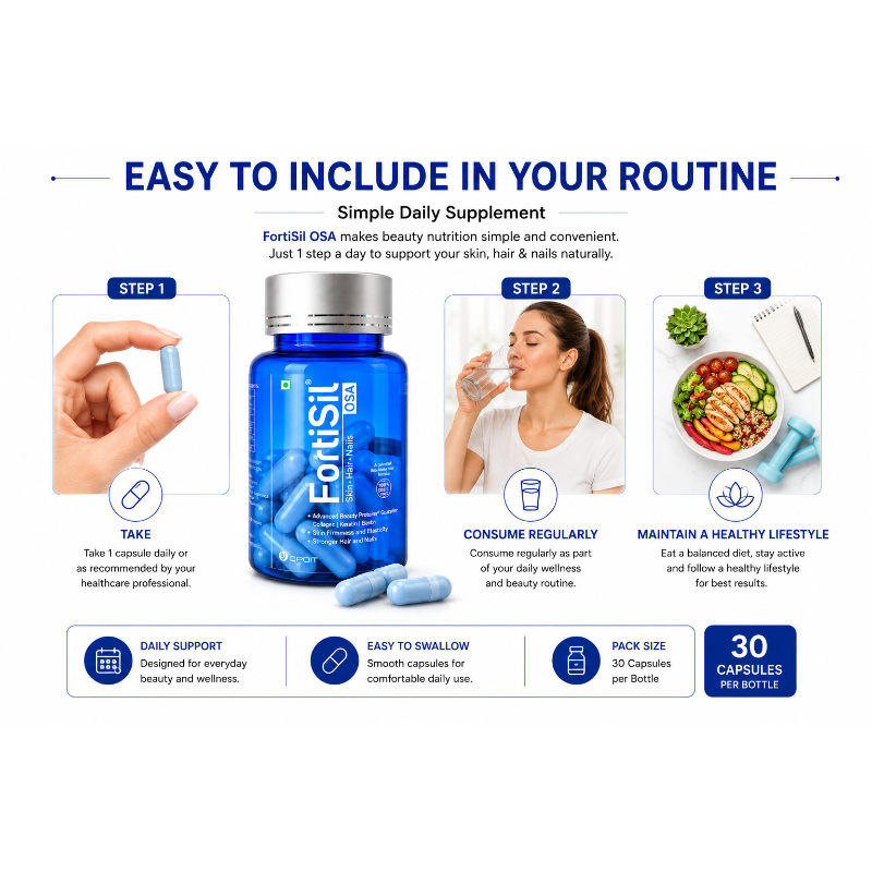 FortiSil OSA Skin Hair & Nails Supplement (30 Capsules)