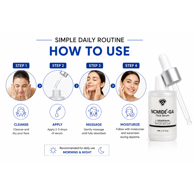 NCMIDE-GA Face Serum with L-Glutathione (30ml)